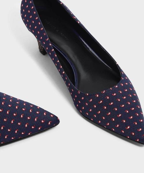 CHARLES & KEITH（チャールズ & キース）の「キトンヒールパンプス / KITTEN HEEL PUMPS（パンプス・レディース・ブラック/ブルーグリーン/マルチ・22.5cm/23cm/23.5cm/24.5cm/25cm/25.5cm）」の13枚目の写真