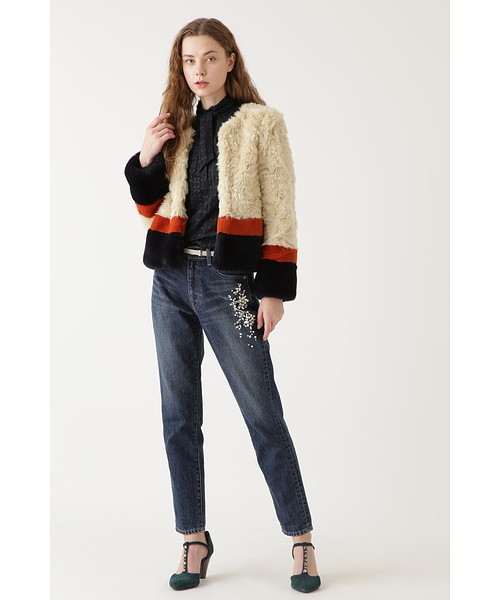 JILL STUART（ジルスチュアート）の「◆ミアデニムパンツ（デニムパンツ・レディース・ネイビー・2/0/4）」の4枚目の写真