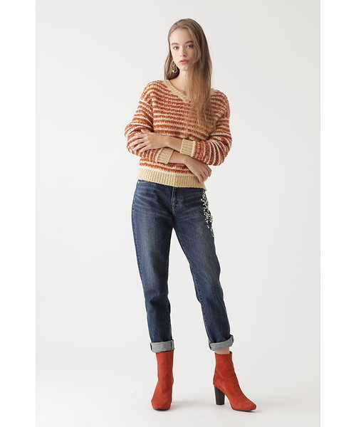 JILL STUART（ジルスチュアート）の「◆ミアデニムパンツ（デニムパンツ・レディース・ネイビー・2/0/4）」の6枚目の写真