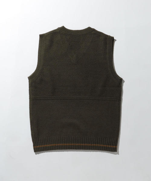 MHL.（エムエイチエル）の「＜MHL.＞ LAMBS VEST/ベスト（ベスト・メンズ・ワインレッド/オリーブ・LARGE/MEDIUM）」の7枚目の写真
