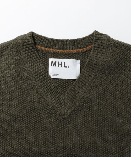 MHL.（エムエイチエル）の「＜MHL.＞ LAMBS VEST/ベスト（ベスト・メンズ・ワインレッド/オリーブ・LARGE/MEDIUM）」の3枚目の写真
