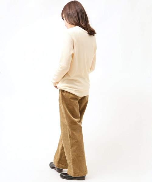 quadro(クオドロ)の「8Wストレッチコーデュロイワイドパンツ(その他パンツ・レディース・オフホワイト/ベージュ/キャメル・SMALL/MEDIUM)」の11枚目の写真