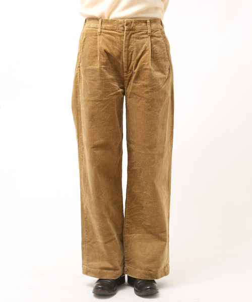 quadro(クオドロ)の「8Wストレッチコーデュロイワイドパンツ(その他パンツ・レディース・オフホワイト/ベージュ/キャメル・SMALL/MEDIUM)」の7枚目の写真