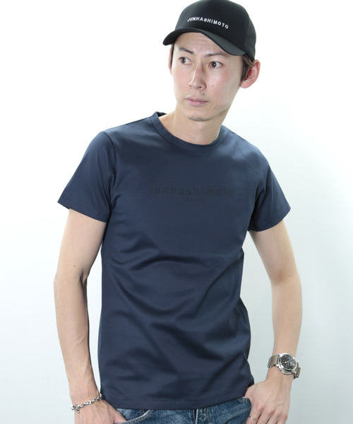 junhashimoto（ジュンハシモト）の「LOGO T（Tシャツ/カットソー・メンズ・ブラック/ネイビー/カーキ/グレー/ホワイト・2/4/5/3）」の5枚目の写真