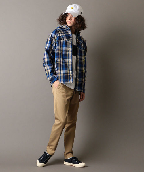 SHIPS JET BLUE（シップスジェットブルー）の「SHIPS JET BLUE: チェック ライトマウンテンパーカー（マウンテンパーカー・メンズ・ネイビー/ブルー・SMALL/MEDIUM/LARGE/X-SMALL）」の4枚目の写真