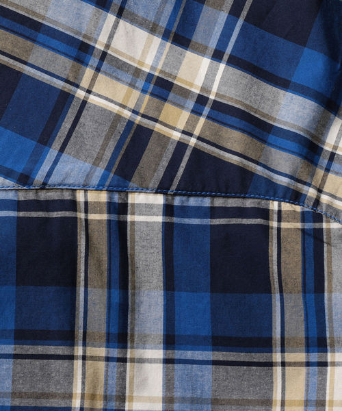 SHIPS JET BLUE（シップスジェットブルー）の「SHIPS JET BLUE: チェック ライトマウンテンパーカー（マウンテンパーカー・メンズ・ネイビー/ブルー・SMALL/MEDIUM/LARGE/X-SMALL）」の13枚目の写真