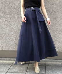 &g'aime | 【&g'aime】チュールレイヤードスカート(スカート)