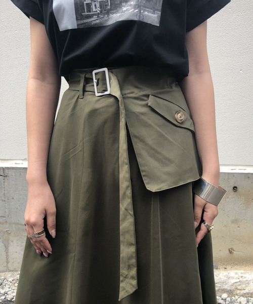 &g'aime（アンジェム）の「【&g'aime】チュールレイヤードスカート（スカート・レディース・ベージュ/ネイビー/カーキ・FREE）」の12枚目の写真