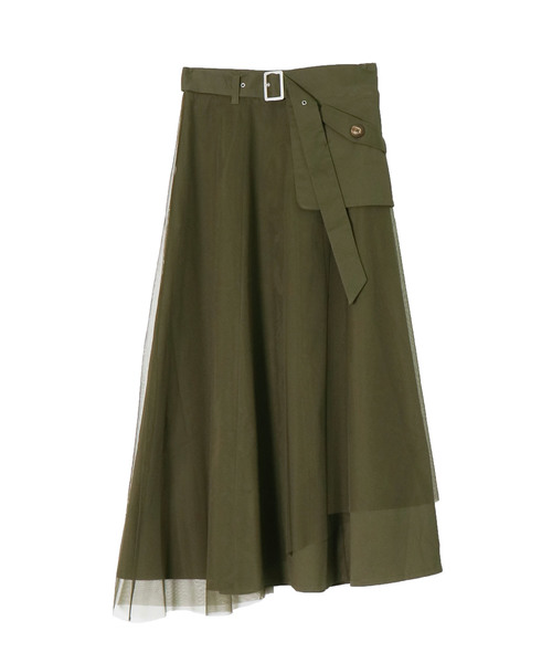 &g'aime（アンジェム）の「【&g'aime】チュールレイヤードスカート（スカート・レディース・ベージュ/ネイビー/カーキ・FREE）」の16枚目の写真