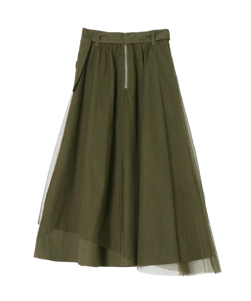 &g'aime（アンジェム）の「【&g'aime】チュールレイヤードスカート（スカート・レディース・ベージュ/ネイビー/カーキ・FREE）」の19枚目の写真