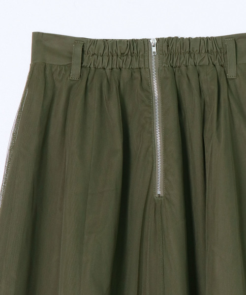 &g'aime（アンジェム）の「【&g'aime】チュールレイヤードスカート（スカート・レディース・ベージュ/ネイビー/カーキ・FREE）」の22枚目の写真