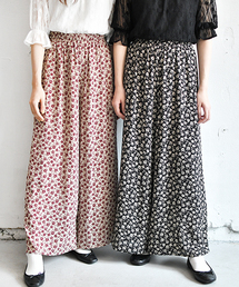 PairPair | 小花柄ワイドパンツ(その他パンツ)