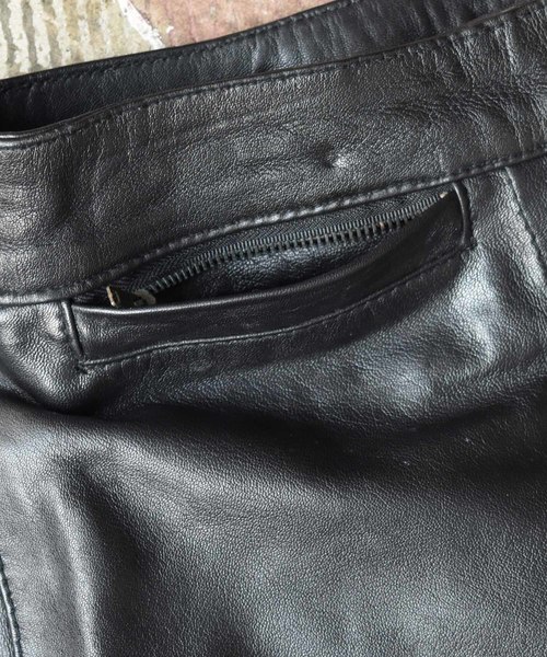 VINTAGE(ヴィンテージ)の「【ヴィンテージ古着】レザー モトクロスパンツ(その他パンツ・メンズ・ブラック・SMALL)」の3枚目の写真