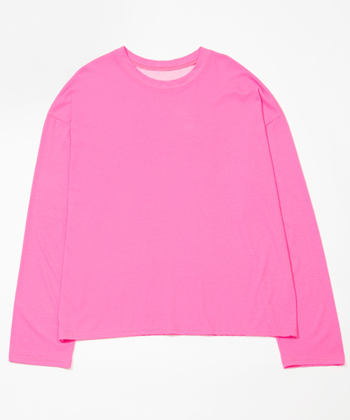 DING(ディング)の「DING/カラーロングTシャツ(Tシャツ/カットソー・メンズ・パープル/ピンク/イエロー・FREE)」の18枚目の写真