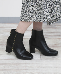 VIVIAN | バックファスナースタッズショートブーツ(ブーツ)