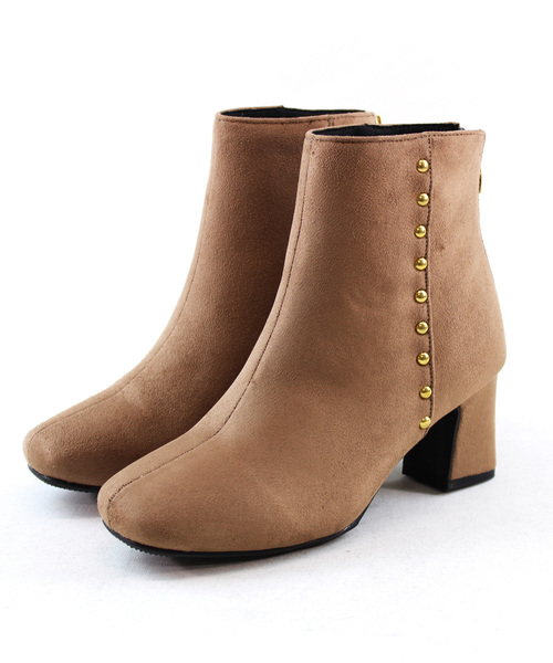 VIVIAN（ヴィヴィアン）の「バックファスナースタッズショートブーツ（ブーツ・レディース・タン/ダークブラック/ブラック系その他2/ブラウン系その他4・LL/S/M/L）」の7枚目の写真