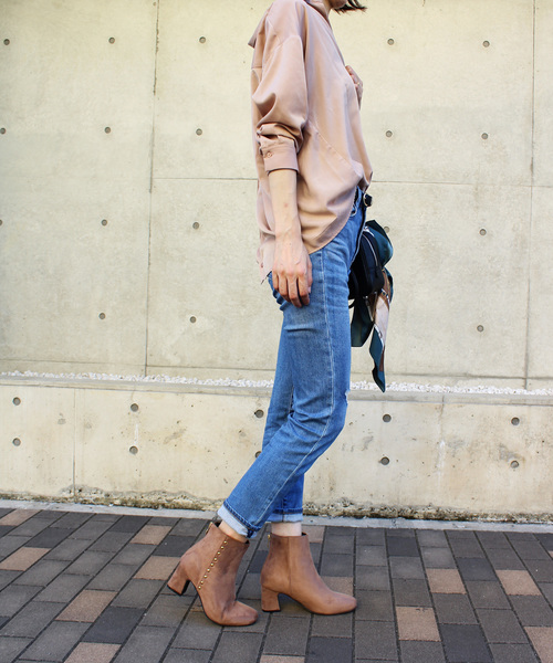 VIVIAN（ヴィヴィアン）の「バックファスナースタッズショートブーツ（ブーツ・レディース・タン/ダークブラック/ブラック系その他2/ブラウン系その他4・LL/S/M/L）」の20枚目の写真