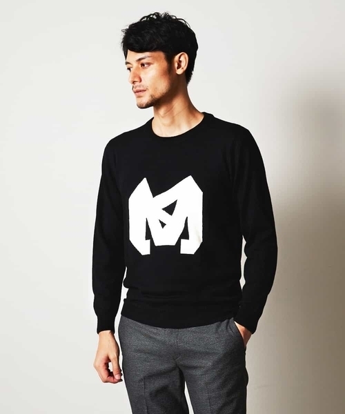 MICHEL KLEIN HOMME (ミッシェルクランオム)の「ニット(ラファエロ)(ニット/セーター・メンズ・ブラック/アイボリー・46/48/51)」の5枚目の写真