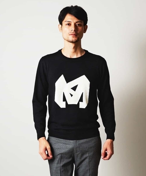 MICHEL KLEIN HOMME (ミッシェルクランオム)の「ニット(ラファエロ)(ニット/セーター・メンズ・ブラック/アイボリー・46/48/51)」の13枚目の写真