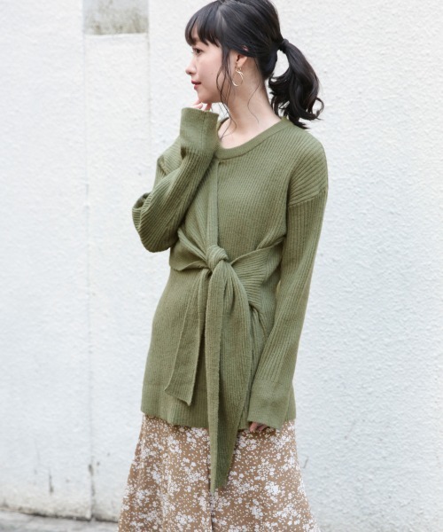 LOWRYS FARM（ローリーズファーム）の「リブムスビプルオーバー　860984（ニット/セーター・レディース・ブラック/ブラウン/グリーン/アイボリー・FREE）」の4枚目の写真