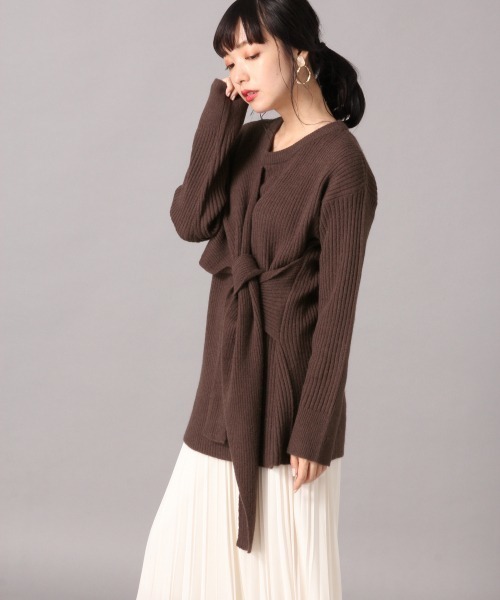 LOWRYS FARM（ローリーズファーム）の「リブムスビプルオーバー　860984（ニット/セーター・レディース・ブラック/ブラウン/グリーン/アイボリー・FREE）」の5枚目の写真