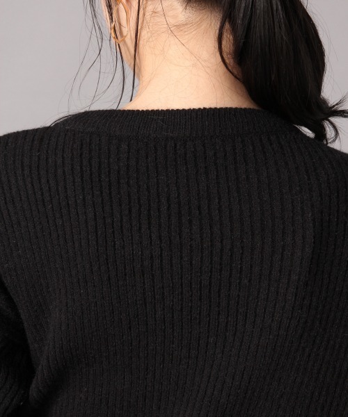 LOWRYS FARM（ローリーズファーム）の「リブムスビプルオーバー　860984（ニット/セーター・レディース・ブラック/ブラウン/グリーン/アイボリー・FREE）」の14枚目の写真