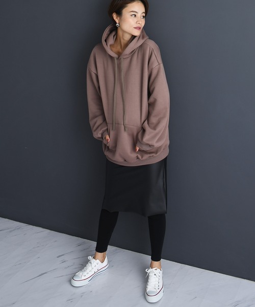 フェイクレザー裏起毛 マタニティスカートレギンス（マタニティウェア/グッズ）｜CHOCOA（チョコア）