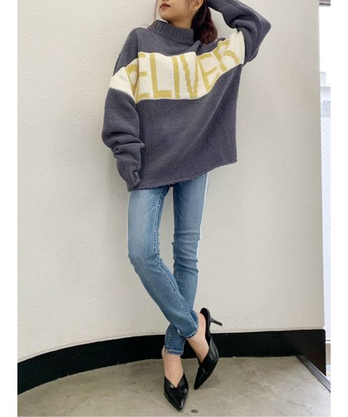 卸し売り購入 GYDA（ジェイダ）の「BELIVERジャガードニットトップス（ニット ぬいぐるみ