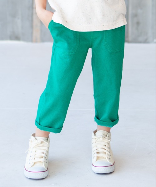 RAGMART(ラグマート)の「カットソーストレッチパンツ 7分丈(その他パンツ・キッズ・ブラック/ネイビー/ベージュ/グリーン・100cm/120cm/130cm/110cm)」の3枚目の写真