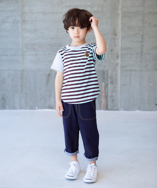 RAGMART(ラグマート)の「カットソーストレッチパンツ 7分丈(その他パンツ・キッズ・ブラック/ネイビー/ベージュ/グリーン・100cm/120cm/130cm/110cm)」の8枚目の写真