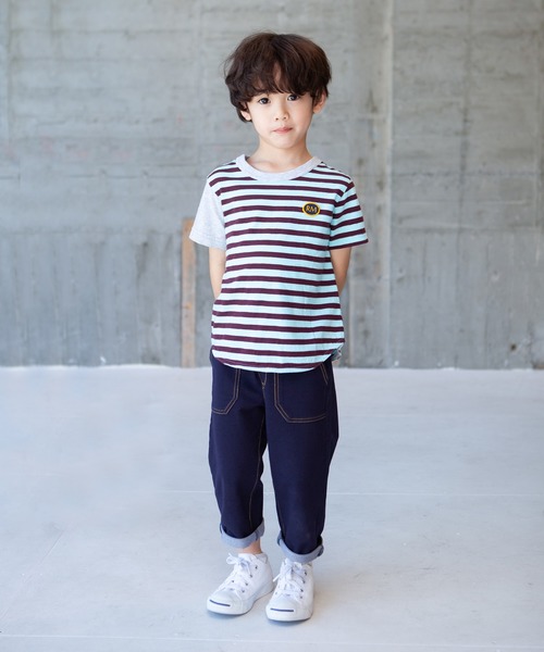 RAGMART(ラグマート)の「カットソーストレッチパンツ 7分丈(その他パンツ・キッズ・ブラック/ネイビー/ベージュ/グリーン・100cm/120cm/130cm/110cm)」の6枚目の写真