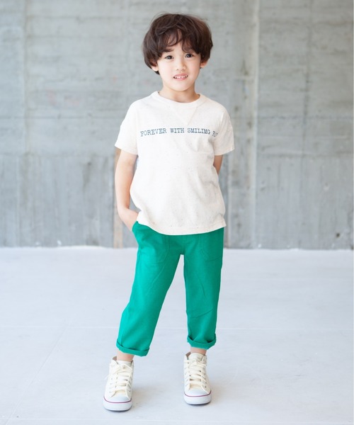 RAGMART(ラグマート)の「カットソーストレッチパンツ 7分丈(その他パンツ・キッズ・ブラック/ネイビー/ベージュ/グリーン・100cm/120cm/130cm/110cm)」の11枚目の写真