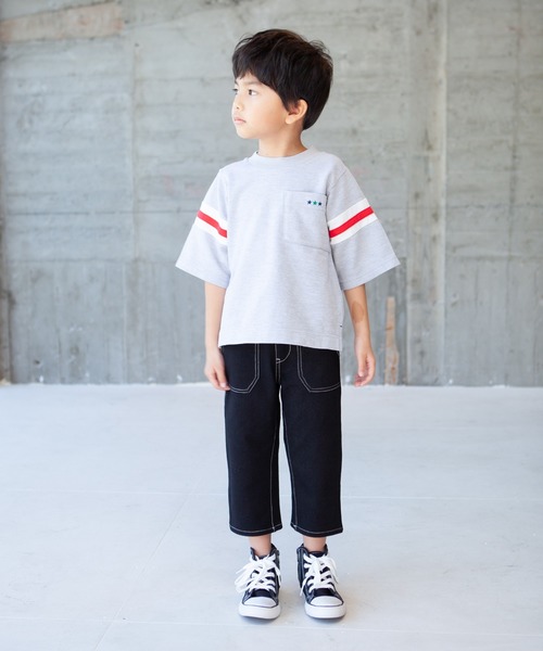 RAGMART(ラグマート)の「カットソーストレッチパンツ 7分丈(その他パンツ・キッズ・ブラック/ネイビー/ベージュ/グリーン・100cm/120cm/130cm/110cm)」の14枚目の写真