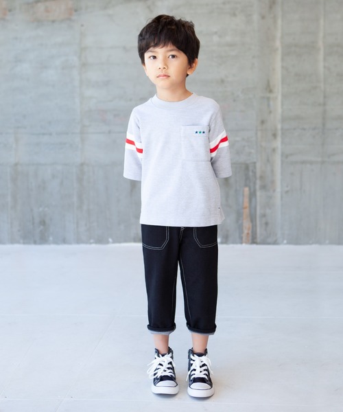 RAGMART(ラグマート)の「カットソーストレッチパンツ 7分丈(その他パンツ・キッズ・ブラック/ネイビー/ベージュ/グリーン・100cm/120cm/130cm/110cm)」の15枚目の写真