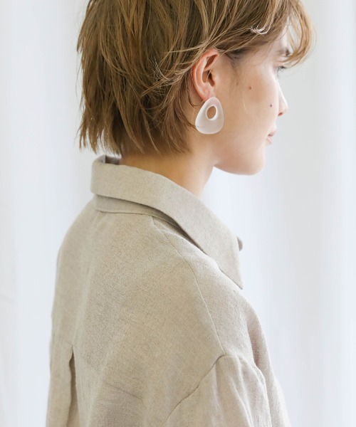select MOCA（セレクトモカ）の「2020 SS サークルクリアマーブルピアス（ピアス（両耳用）・レディース・オレンジ/クリア/クリアグリーン・FREE）」の12枚目の写真