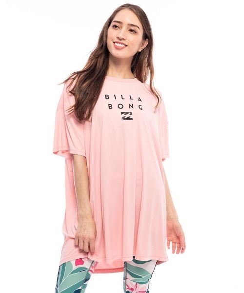 セール Billabong レディース ラッシュ Tシャツ ワンピース ビラボン レディース 水着 ラッシュガード 半袖 ワンピース ヨガ ジム フィットネス ランニング ラッシュガード Billabong ビラボン のファッション通販 Zozotown