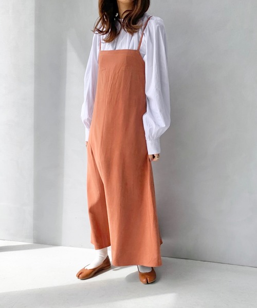 LE MORE（リモア）の「サロペットワンピース/バックリボンキャミワンピース（ワンピース・レディース・ブラウン/オレンジ系その他・FREE）」の14枚目の写真