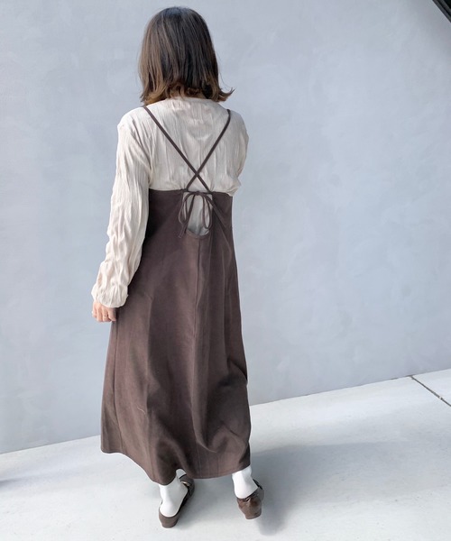 LE MORE（リモア）の「サロペットワンピース/バックリボンキャミワンピース（ワンピース・レディース・ブラウン/オレンジ系その他・FREE）」の19枚目の写真