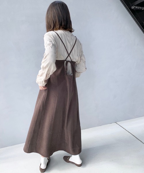 LE MORE（リモア）の「サロペットワンピース/バックリボンキャミワンピース（ワンピース・レディース・ブラウン/オレンジ系その他・FREE）」の20枚目の写真