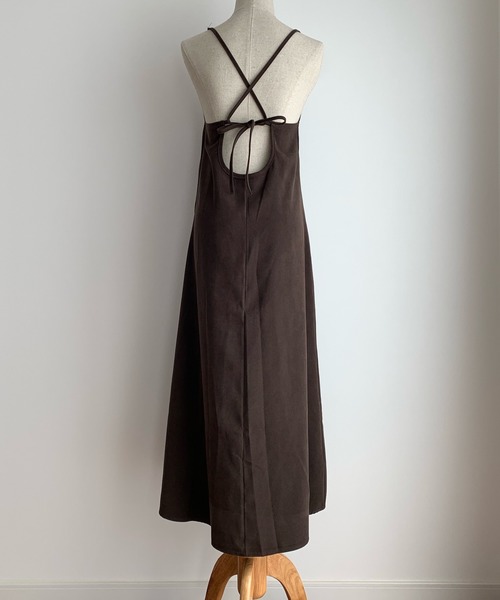 LE MORE（リモア）の「サロペットワンピース/バックリボンキャミワンピース（ワンピース・レディース・ブラウン/オレンジ系その他・FREE）」の10枚目の写真