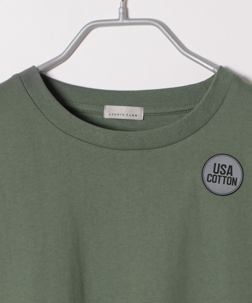 LOWRYS FARM(ローリーズファーム)の「ヘムロングスリットS/S 885196(Tシャツ/カットソー・メンズ・ブラック/オフホワイト/グリーン・MEDIUM/LARGE)」の6枚目の写真