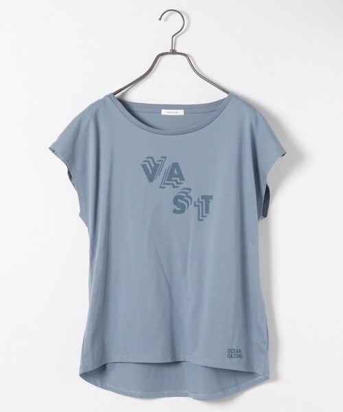 BAYFLOW(ベイフロー)の「カリフォルニアコットンアソートロゴTee(Tシャツ/カットソー・レディース・ベージュ/ブルー/オレンジ/ホワイト・SMALL/MEDIUM)」の4枚目の写真