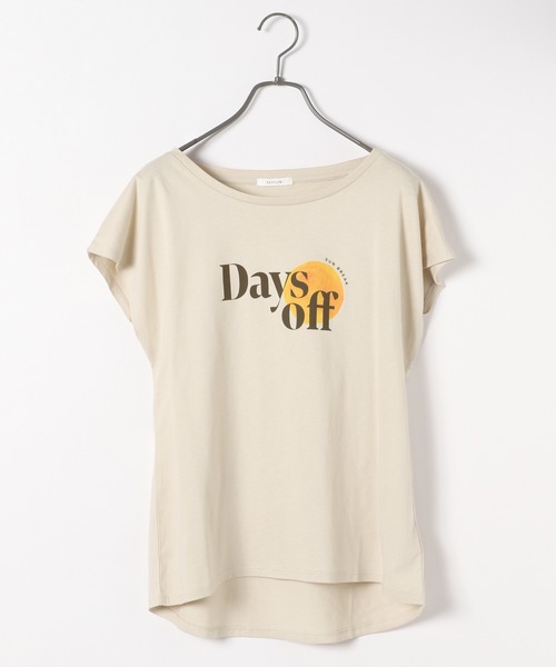 BAYFLOW(ベイフロー)の「カリフォルニアコットンアソートロゴTee(Tシャツ/カットソー・レディース・ベージュ/ブルー/オレンジ/ホワイト・SMALL/MEDIUM)」の10枚目の写真