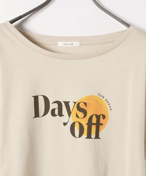 BAYFLOW(ベイフロー)の「カリフォルニアコットンアソートロゴTee(Tシャツ/カットソー・レディース・ベージュ/ブルー/オレンジ/ホワイト・SMALL/MEDIUM)」の11枚目の写真