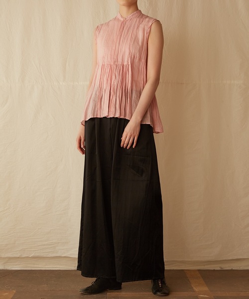2025SS スズキタカユキ　gathered pants Ⅱ ブラック suzuki takayuki スズキタカユキ gathered pants Ⅱ(25SS