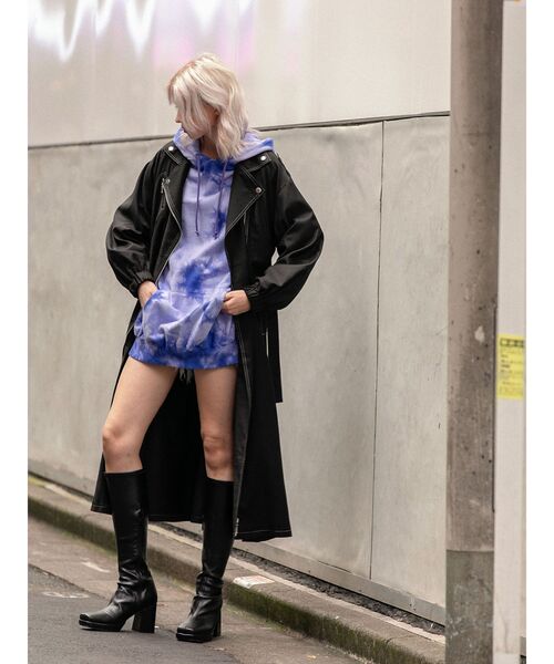 jouetie（ジュエティ）の「タイダイルーズフーディ（パーカー・レディース・パープル/ブラウン/グリーン・MEDIUM）」の19枚目の写真