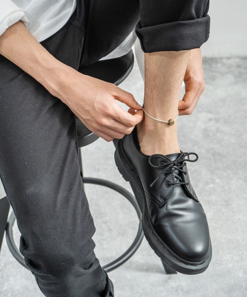 Rocky Monroe（ロッキーモンロー）の「プレート チャーム アンクレット（アンクレット・メンズ・ブラック/ブラウン/グレー/ネイビー/レッド/ターコイズブルー/ホワイト/ベージュ/ブラック系その他/ブルー系その他/ブラウン系その他/グレー系その他/レッド系その他/グリーン/オレンジ・FREE）」の8枚目の写真