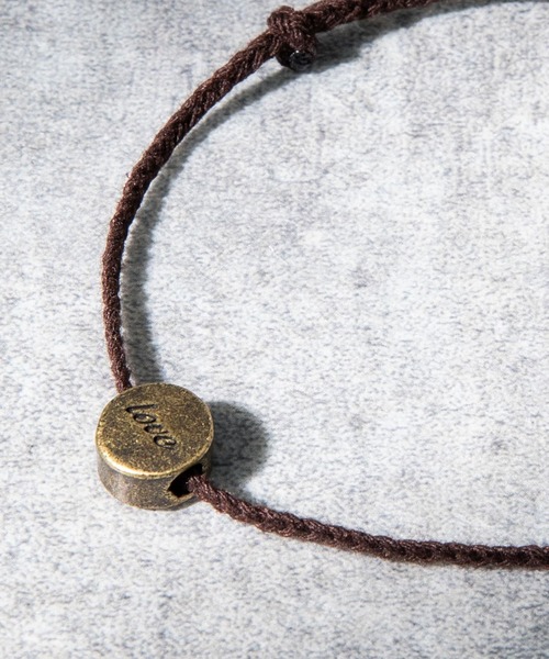 Rocky Monroe（ロッキーモンロー）の「プレート チャーム アンクレット（アンクレット・メンズ・ブラック/ブラウン/グレー/ネイビー/レッド/ターコイズブルー/ホワイト/ベージュ/ブラック系その他/ブルー系その他/ブラウン系その他/グレー系その他/レッド系その他/グリーン/オレンジ・FREE）」の22枚目の写真