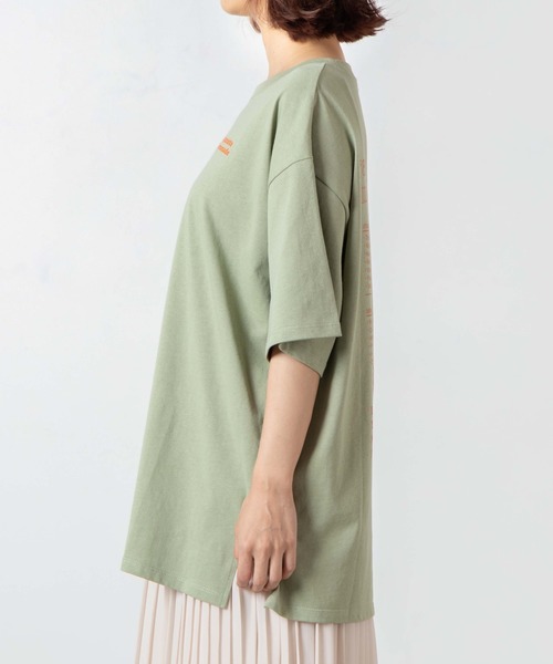 WEGO（ウィゴー）の「WEGO/メッセージバックプリントTシャツ（Tシャツ/カットソー・レディース・ホワイト/グリーン系その他・FREE）」の12枚目の写真