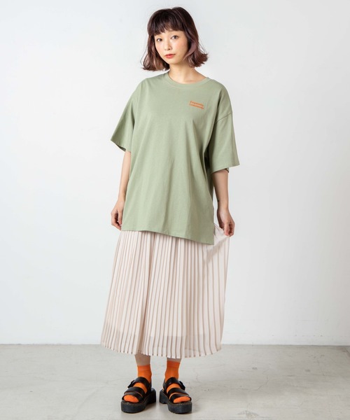 WEGO（ウィゴー）の「WEGO/メッセージバックプリントTシャツ（Tシャツ/カットソー・レディース・ホワイト/グリーン系その他・FREE）」の10枚目の写真